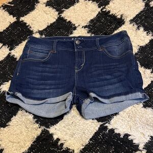 Wallflower Dark Blue Jean Shorts
